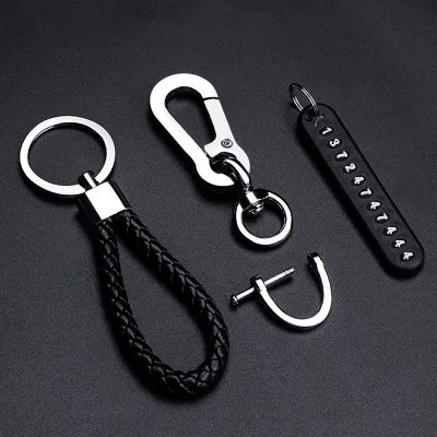 Anti-Lost Phone Number Key Ring for Home, Car and Motorbike Keys
